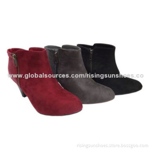 Women's dress boots with high heels, soft velvet upper, comfortable and fashionable